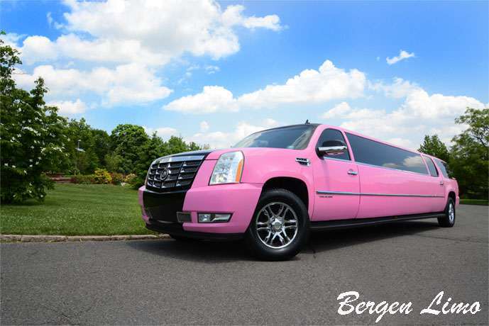 Pink Cadillac Escalade Limo in New Jersey